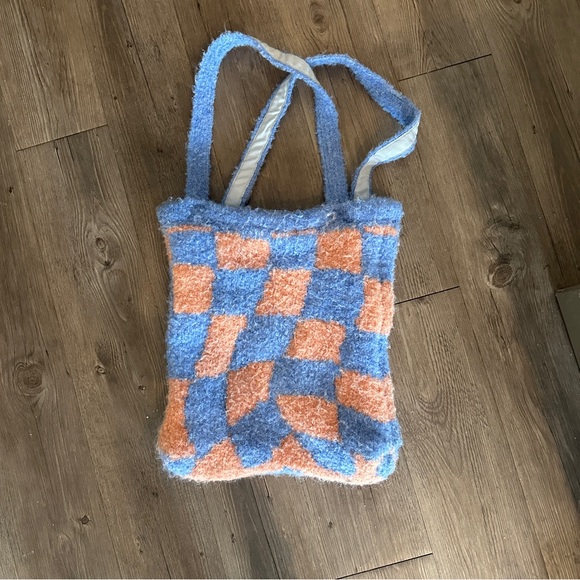 Urban outfitters - Emy icon knit checkered tote bag - Picture 1 of 5